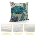 thumbnail image 4 of PHYHOO  Sea Turtle Pillow Cases Ocean Theme Home Decorative Throw Pillow Covers Cushion Covers for Patio Sofa Couch (Sea Turtle), 4 of 5