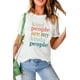 thumbnail image 3 of ABPHQTO Camiseta negra de manga corta para mujer Out of Office Slim Fit, 3 of 5