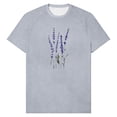 thumbnail image 6 of Women's Dandelion Print T Shirts Cute Graphic Tees Short Sleeve Summer Cotton Tee Tops, 6 of 6
