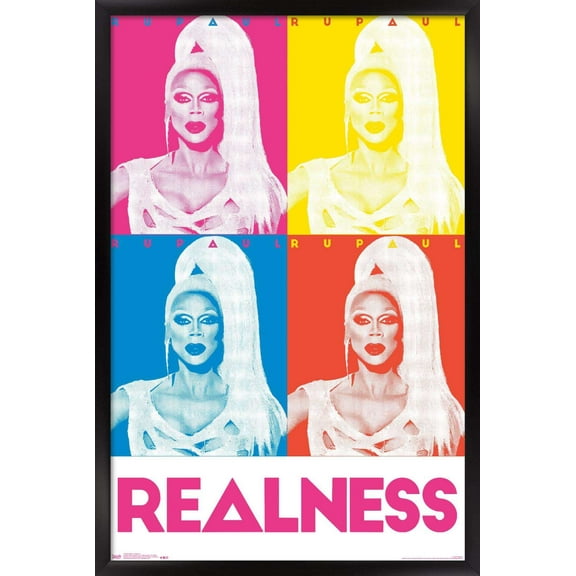 RuPaul - Realness Wall Poster, 14.725" x 22.375", Framed