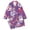 Purple, variant on Yuncity Girls Pajamas Halloween Print Notch Collar Long Sleeve Long Pajama Set For Kids Nightwear Cozy Comfortable Sleepwear Size 3-4 Years Black
