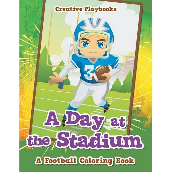 A Day at the Stadium: A Football Coloring Book, (Paperback)