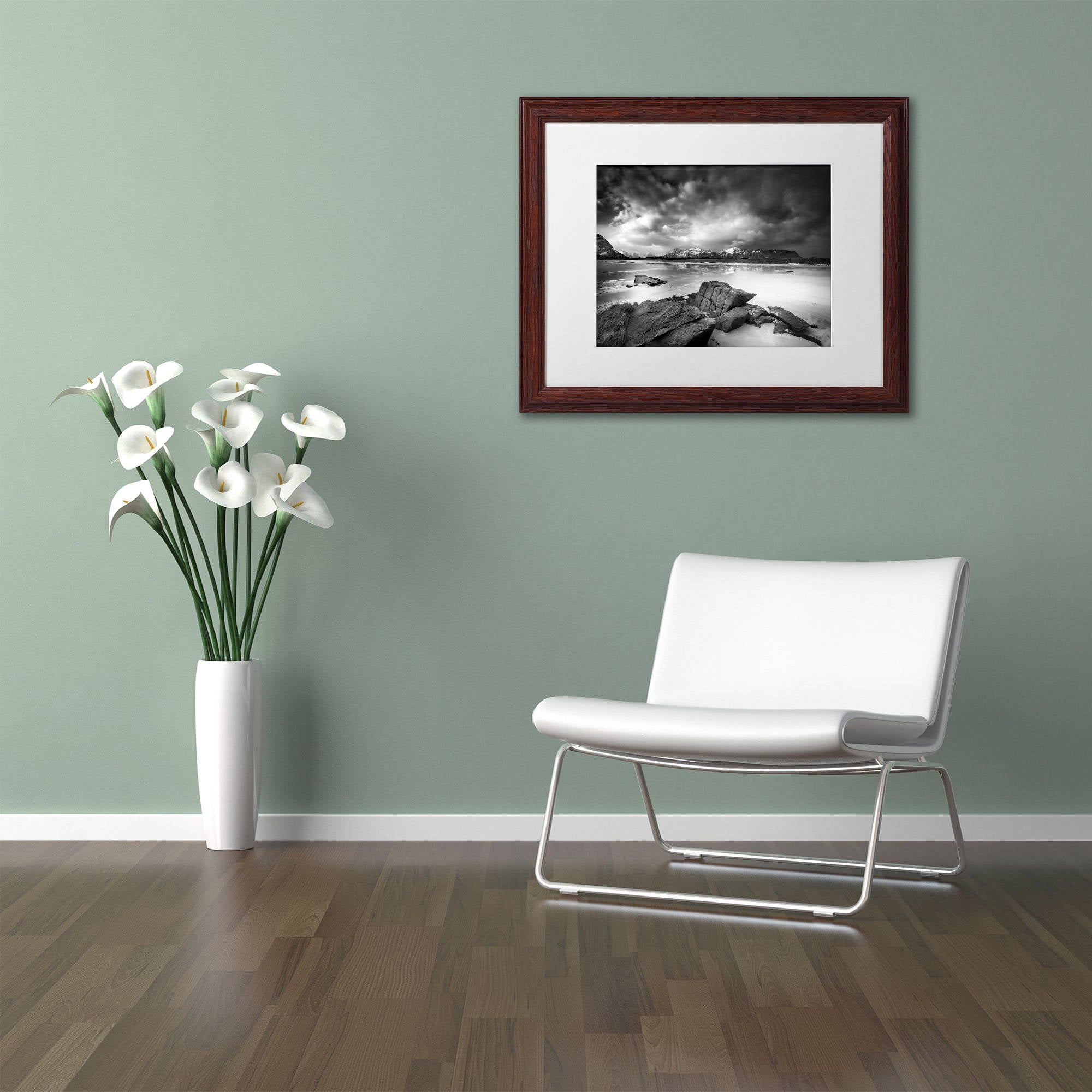 Trademark Fine Art "Getting There" Canvas Art by Philippe Sainte-Laudy, White Matte, Wood Frame
