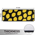 thumbnail image 5 of Kitchen Rugs Sets Of 2,Yellow Lemon Fruit Dots Black Pattern Anti Fatigue Kitchen Mat Rugs Non Slip Washable,Decorative Kitchen Floor Mats for Kitchen,Sink,Laundry,17"x47"+17"x47", 5 of 5