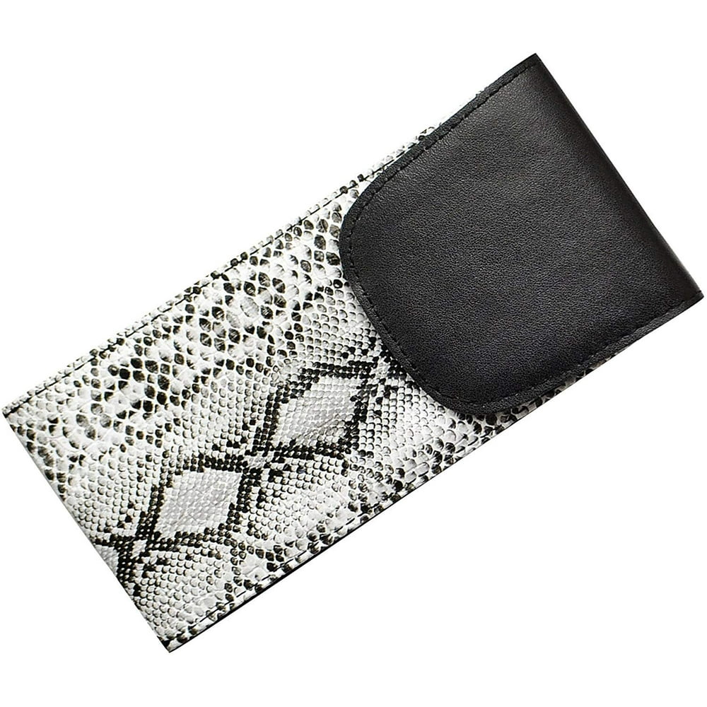 4 Pack Soft Eyeglass Cases, Slip In Case With Velcro Closure, Faux