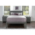 thumbnail image 4 of Bowery Hill Modern Solid Wood Queen Platform Bed w/ USB Charging Station in Gray, 4 of 5