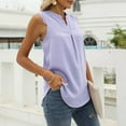 thumbnail image 4 of Timegard Tank Tops for Women V-Neck Lace Sleeveless Ruched Mesh Flowy Summer Beach Casual Loose Top, 4 of 5