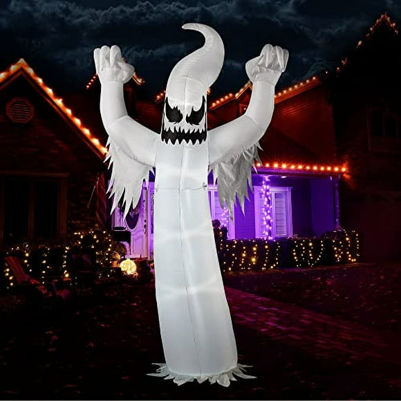 Decoración espeluznante Joiedomi Inflable 12 pies con fantasmas