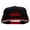 Red Black, variant on Live Streamer Embroidered Two Tone Flat Bill Snapback - Black Charcoal OSFM