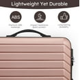 thumbnail image 5 of 4 Piece Luggage Sets Travel Suitcase Set,20/24/28/32 inch Luggage with 7PCS Organizer Bags, Rose, 5 of 12