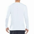 thumbnail image 3 of NORTHYARD Men's Fishing Shirts Long Sleeve Sun Protection UPF 50+ Rash Guard UV SPF Swim Beach Hiking White L, 3 of 7