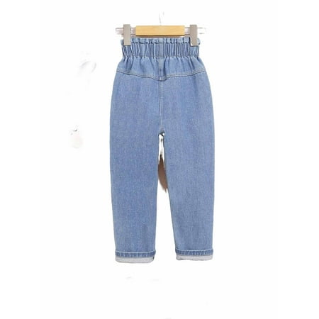 

Plain Straight Leg Light Wash Toddler Girls Jeans (Girl s)