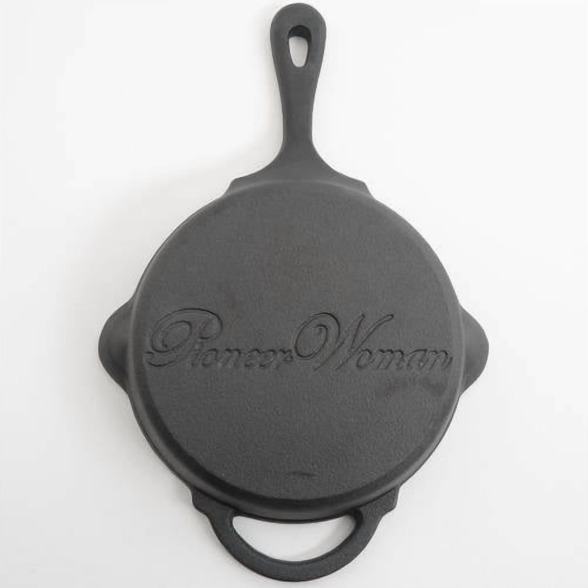 The Pioneer Woman Timeless Beauty 3 Piece Cast Iron Skillet Set Pre Seasoned Oven Safe, Black