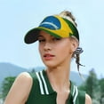 thumbnail image 6 of Brazilian Flag Sports Sun Visor Hats Adjustable Sun Visor Caps For Women And Men, 6 of 7