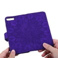 thumbnail image 7 of Mantto Cases for Samsung Galaxy Note 20 - 6.7 inch Magnetic Wallet Case for Women Card Holder Flip Cover Embossed Mandala Flower Kickstand PU Leather Magnetic Folio with Strap, Purple, 7 of 7