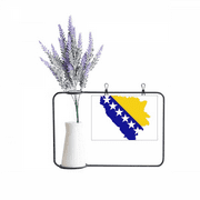 Bosnia and Herzegovina Map National Flag Artificial Lavender Flower Vase Bottle Card