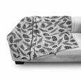 thumbnail image 3 of Evergreen Soft Flannel Fleece Blanket, Monochrome Style Pine Cones and Fir Branches Scattered Christmas Vibes, Cozy Plush for Indoor and Outdoor Use, 50" x 70", Charcoal Grey White, by Ambesonne, 3 of 6