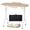 Champagne, variant on Advwin Foldable Manicure Table with Dust Collector & Lamp, Portable Rolling Nail Tech Desk with Drawer, Wrist Cushion, Lockable Wheels, 4 Hooks, Mobile Nail Workstation for Travel & Home Salon, White