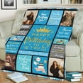 thumbnail image 3 of Birthday Gifts for Women Girls Custom Throw Blanket with Photo Happy Birthday Decorations for Women, Gifts for Women Birthday, Womens Birthday Gift Ideas for Her Friend Mom Sister Grandma Wife, 3 of 5