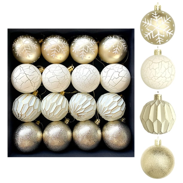 Decoraciones de Árbol de Navidad Colgante de Decoración de Navidad 6cm Estilo Retro Bola de Rasguños Colgante de Decoración de Bola de Navidad Colgante de Árbol de Navidad
