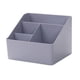 thumbnail image 2 of Caja de almacenamiento de escritorio, organizador de papelería, estuche de almacenamiento de maquillaje para la sala de estar gris azul, 2 of 9