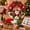 DIY Christmas Wreath (Santa Claus), variant on Ywbawe 12.6in Christmas Fabric Wreath DIY Set 3DPoke Craft Kit Handmade Holiday Door Wall Hanging Decoration for Home