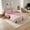 Pink Velvet, variant on Convertible Queen Pull Out Sofa Bed, 3-in-1 Corduroy Sleeper Bed Loveseat Sofa with Cushion Armrest for Living Room, 73.2'' Futon Couch for Small Place