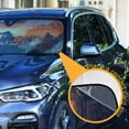 thumbnail image 3 of Universal Fit Accordion Auto Sunshade Windshield Sunshade 57'' x 31.5'' Elven Woman, 3 of 8