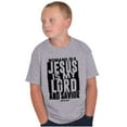 thumbnail image 5 of Jesus is my Lord and Savior Faith Crewneck T Shirts Boy Girl Teen Brisco Brands XS, 5 of 6