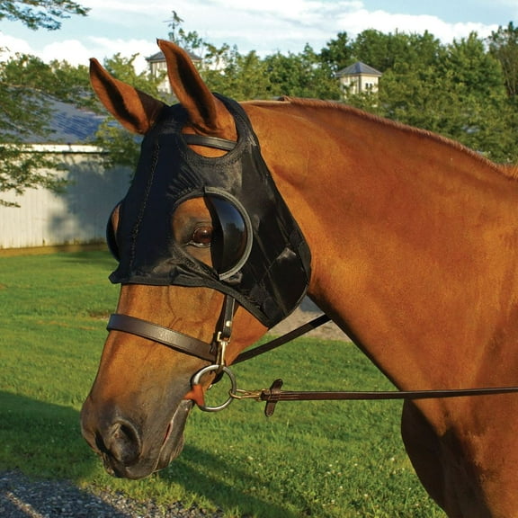 Dura-Tech Blinker Hood | Horse Protection | Comfortable Fit | Color Black