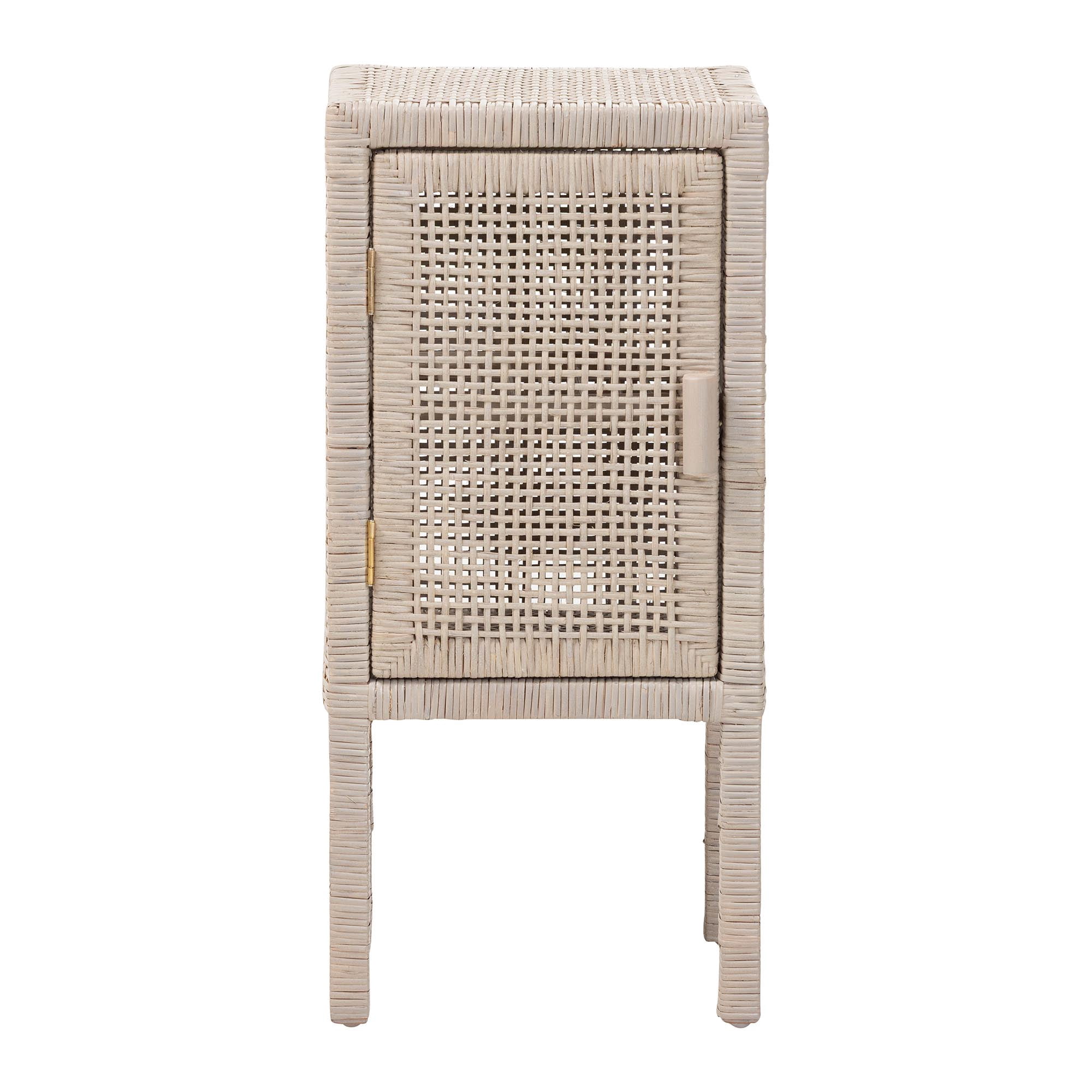 bali & pari Vivan Boho Nightstand, 2-Tier, French Grey