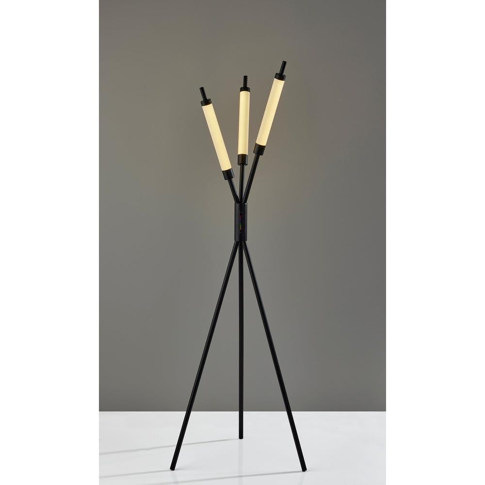 Adesso Collin 62.5" 3-Light Modern Color Changing 3-Way Touch Integrated LED Floor Lamp