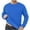 Blue, variant on Jalioing Men's Winter Basic T Shirt Thick Warm Fleece Lined Long Sleeve Crew Neck Shirts Thermal Undershirts