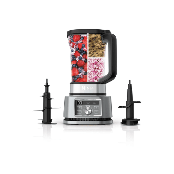 Restored Ninja Foodi Power Blender & Processor 3-in-1 72-oz. Blender and Food Processor 1200W 4 Auto-iQ Presets, SS200 (Refurbished)