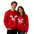 thumbnail image 5 of EchfiProm Mens Light Up Sweatshirts Red No hood Christmas Crewneck Graphic Xmas Shirts for Men, 5 of 6
