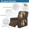 thumbnail image 5 of Jiueut Horse Cross Print Recliner Cover, Comfortable Jacquard Sofa Cover Anti Slip Recliner Chair Covers with Machine Washable Design, 5 of 7