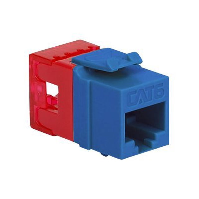 ICC IC1078F6 - Modular insert - CAT 6 - RJ-45 - blue, transparent red