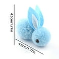 thumbnail image 3 of WNFJR Easter Bunny Plush Toys 5pcs Mini Bunny Gift Set Easter Decoration Plush Dolls Cute Stuffed Animal Toys for Kids, 3 of 5
