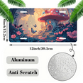 thumbnail image 2 of 1 Pcs 2D Flat License Plate Covers & Frames, Mushroom House in the Forest For Decorative Front, Waterproof For Decoration Aluminum License Plate Covers & Frames Cover For Men Women, 12" X 6", 2 of 7