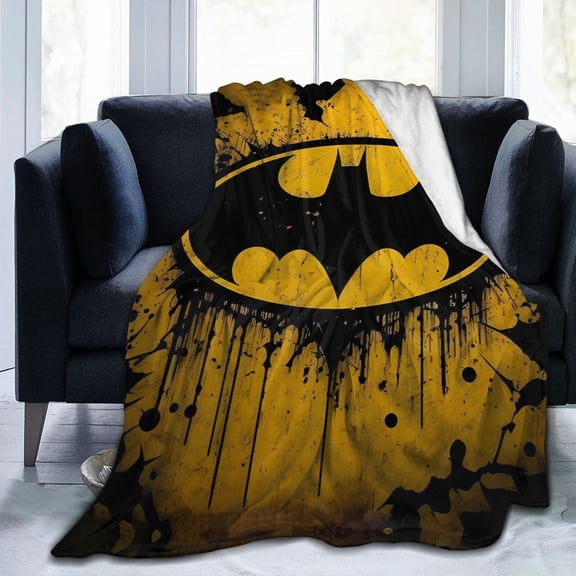 Batman Ultra-Soft Micro Fleece Blanket Cozy Blanket Thick Warm Plush Throw Blanket Sofa Cushion 80"X60"