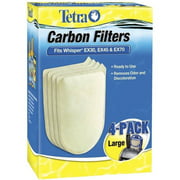 Tetra Carbon Filters Aquarium Cartridges for Whisper EX30 EX45 EX70 Filter, Large, 4-pack