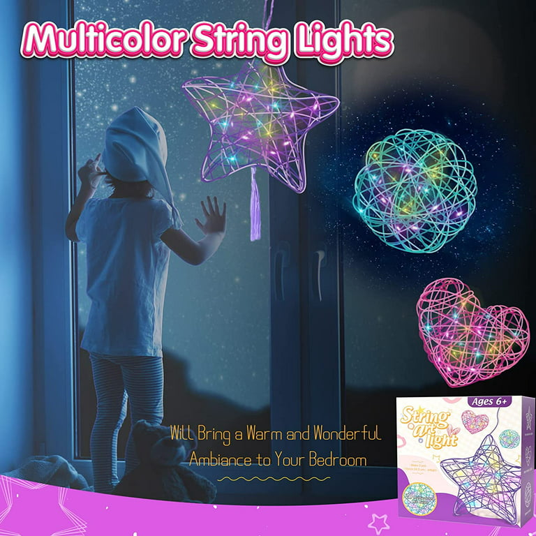 DIY String Art Kit, Heart Lantern - Simple and Easy-to-Follow 3D String Art  Kit for Kids, String Craft Kits for Girls ages 10-12 with Easy-to-Read  instructions, String Art Kits for Kids 9-12