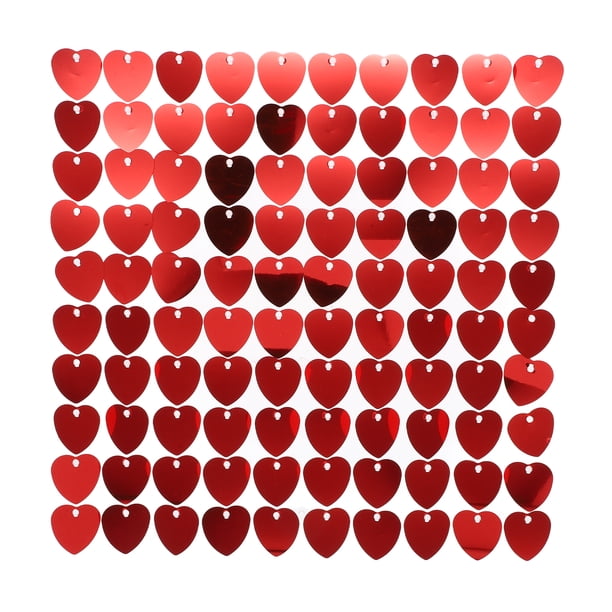 Cortina con flecos de corazón para San Valentín, decoración de bodas, fiestas, fondo colgante