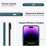 for iPhone 12 Mini Case, Thin Liquid Silicone Case,Shockproof,Slim Thin Phone Case for iPhone 12 Mini, Full Body Screen Camera Protective Cover-Green 2-IP12mini-13