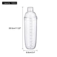 thumbnail image 2 of Unique Bargains 1000ml Transparent Plastic Cocktail Shaker Wine Beverage Mixer Wine Shaker Drink Mixer Bar Tools, 2 of 5