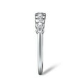 thumbnail image 3 of ICFL 0.7Ct Round Cut Moissanite Eternity Band Women's Ring 14K Gold Plated 925 Silver Ring Size 8, 3 of 4