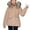 Khaki, variant on Hvyesh Women Winter Puffer Coats Warm Fleece Line Snow Parka Thicken Buttons Long Sleeve Sherpa Lined Puffer Coats Baggy Insulated Padded Outwear With Faux Fur Trim Hood