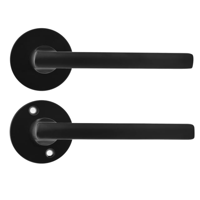 Serrure de Poignée de Porte, 2 Pcs Poignée de Porte Silencieuse Poignée de Porte Extérieure Poignée de Porte Intégration Transparente