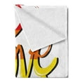 thumbnail image 2 of Pride Soft Flannel Fleece Throw Blanket, Love and Pride Text Design Lettering Calligraphy Rainbow Colors Relationship, Cozy Plush for Indoor and Outdoor Use, 70" x 90", Multicolor, by Ambesonne, 2 of 5