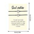thumbnail image 3 of YUHAOTIN Soul Sister Bracelet Soul Sister Gift Soul Sister Jewelry Bracelet Bracelet Set Friendship Bracelet Friend Bracelet with Card Charm Bracelet Sterling Silver Women Silver Bracelet Charms Color, 3 of 9